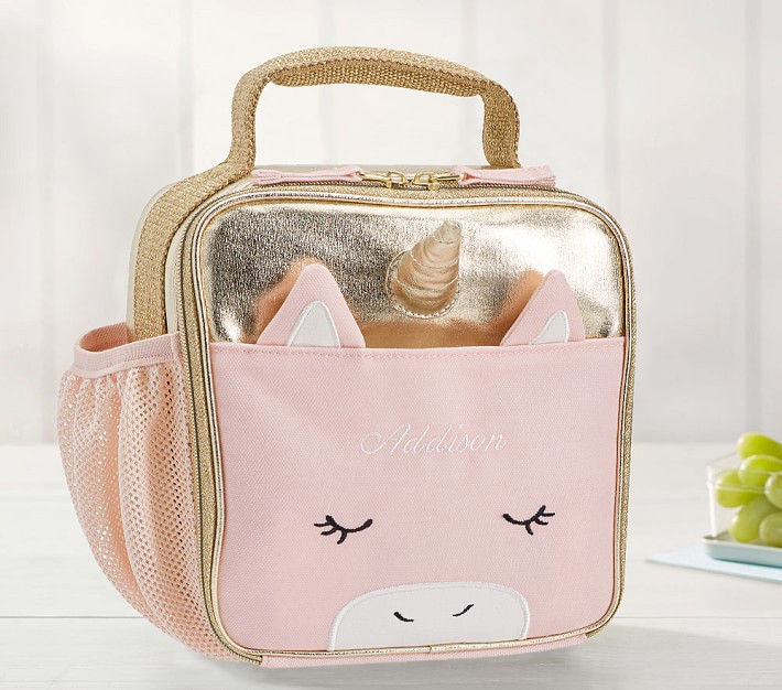 Emily & Meritt Blush Unicorn Lunch Box | Pottery Barn Kids