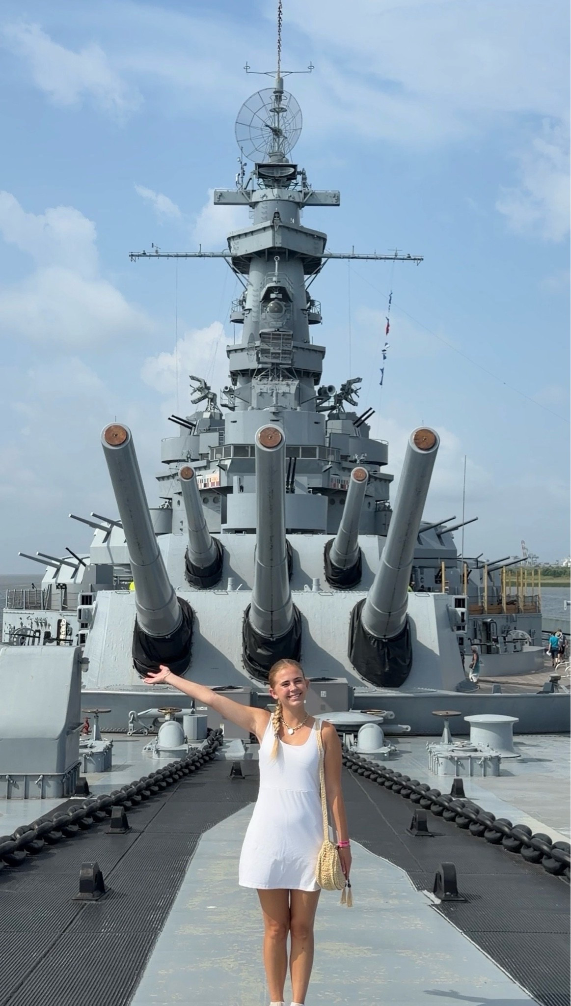The comfiest athletic dress to explore Mobile Alabama😍 📍USS Alabama Battleship Memorial Park⚓️🤍

white athletic dress, athletic dress outfit, travel outfit inspiration, uss alabama, mobile alabama, gulf coast travel, casual vacation outfit, sporty chic style, summer travel outfit, comfortable travel outfit, southern travel, activewear dress

#LTKootd #LTKTravel #LTKActive