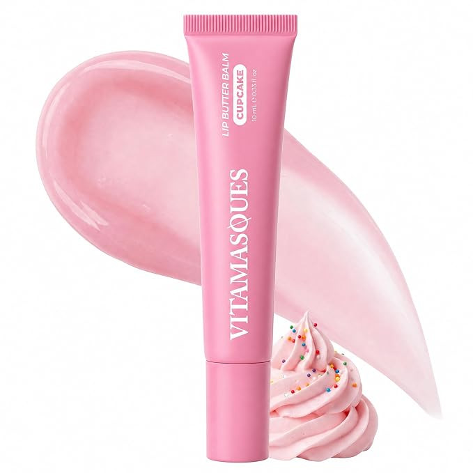 Vitamasques Lip Butter Balm Cupcake, Korean Lip Balm - Peptide Lip Treatment - Lip Balm Hydrating... | Amazon (US)