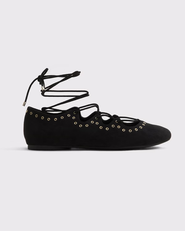 Women's Boho Lace-Up Flats | Women's Shoes | Abercrombie.com | Abercrombie & Fitch (UK)