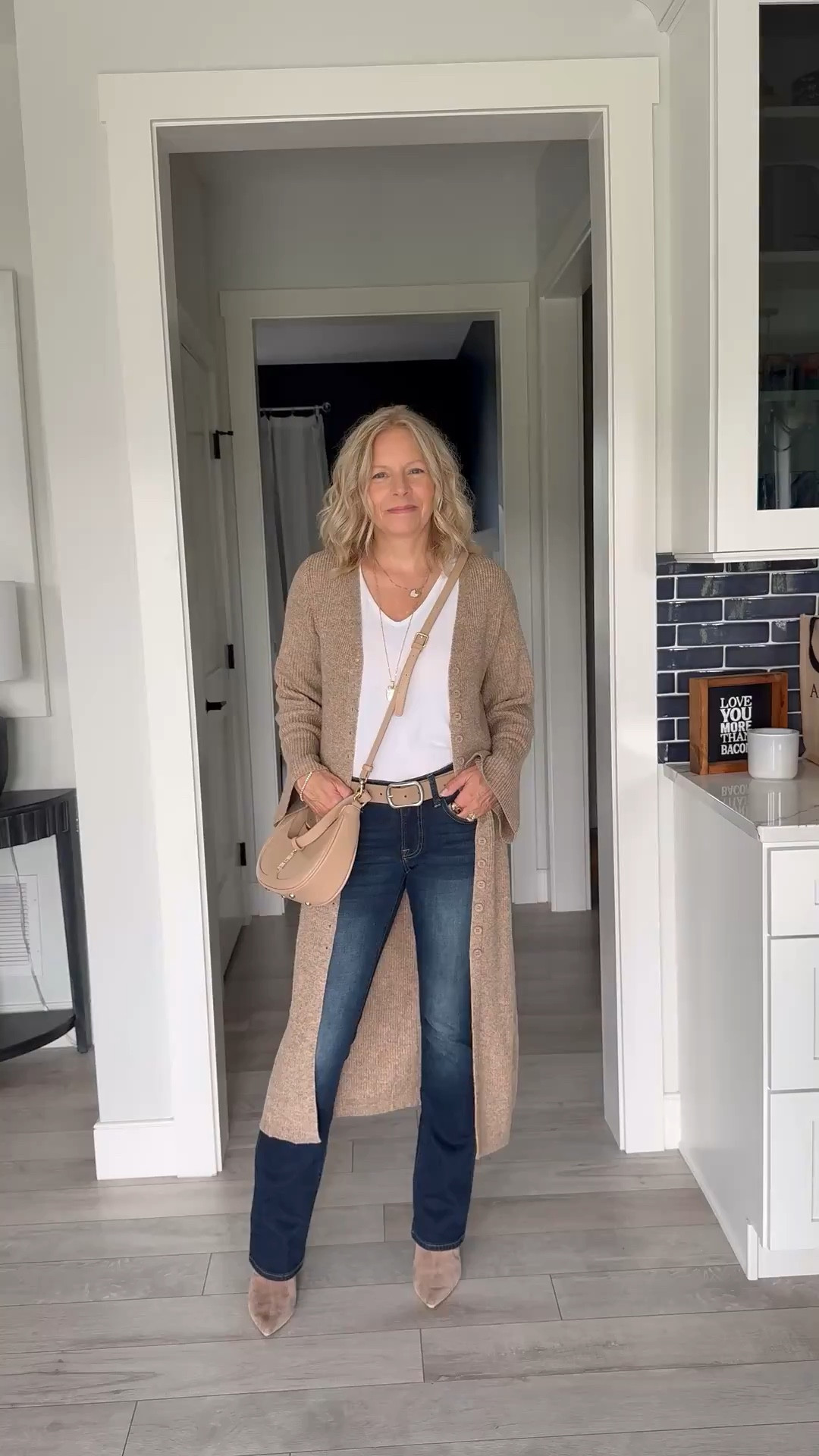 Warning: the color of this sweater is not as pictured on Amazon! 😉 I’ve seen this sweater on another site and loved it so when I saw it on Amazon for less, I was so excited to place my order.  Seems they used the other brand’s picture for their product!  Thought I would try to make the best of the situation and I think it turned out fairly well.  Let me know in the comments if you would keep it! 💕The grey one was also not the right color. That one went back already…it was more lavender than grey. #amazonfinds #amazonfashion #fashionfails #sweaterweather #closetstaple #outfitideas #style #ootd #outfitinspo #fashion #whattowear #workwear #datenight 

#LTKStyleTip #LTKOver40 #LTKWorkwear