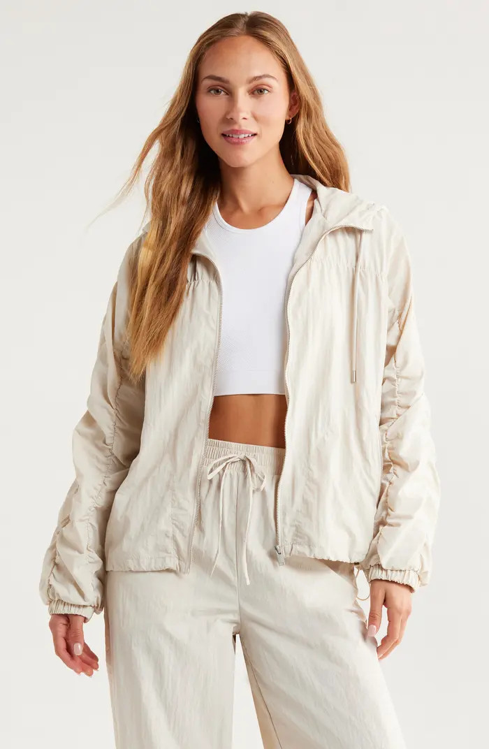 Zella Travel Lite Ruched Jacket | Nordstrom | Nordstrom