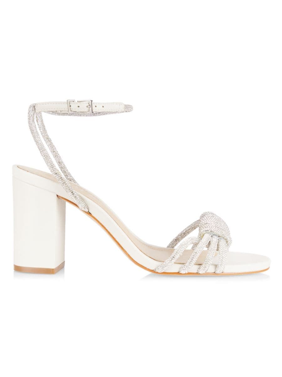 Jewell 90MM Embellished Block-Heel Sandals | Saks Fifth Avenue