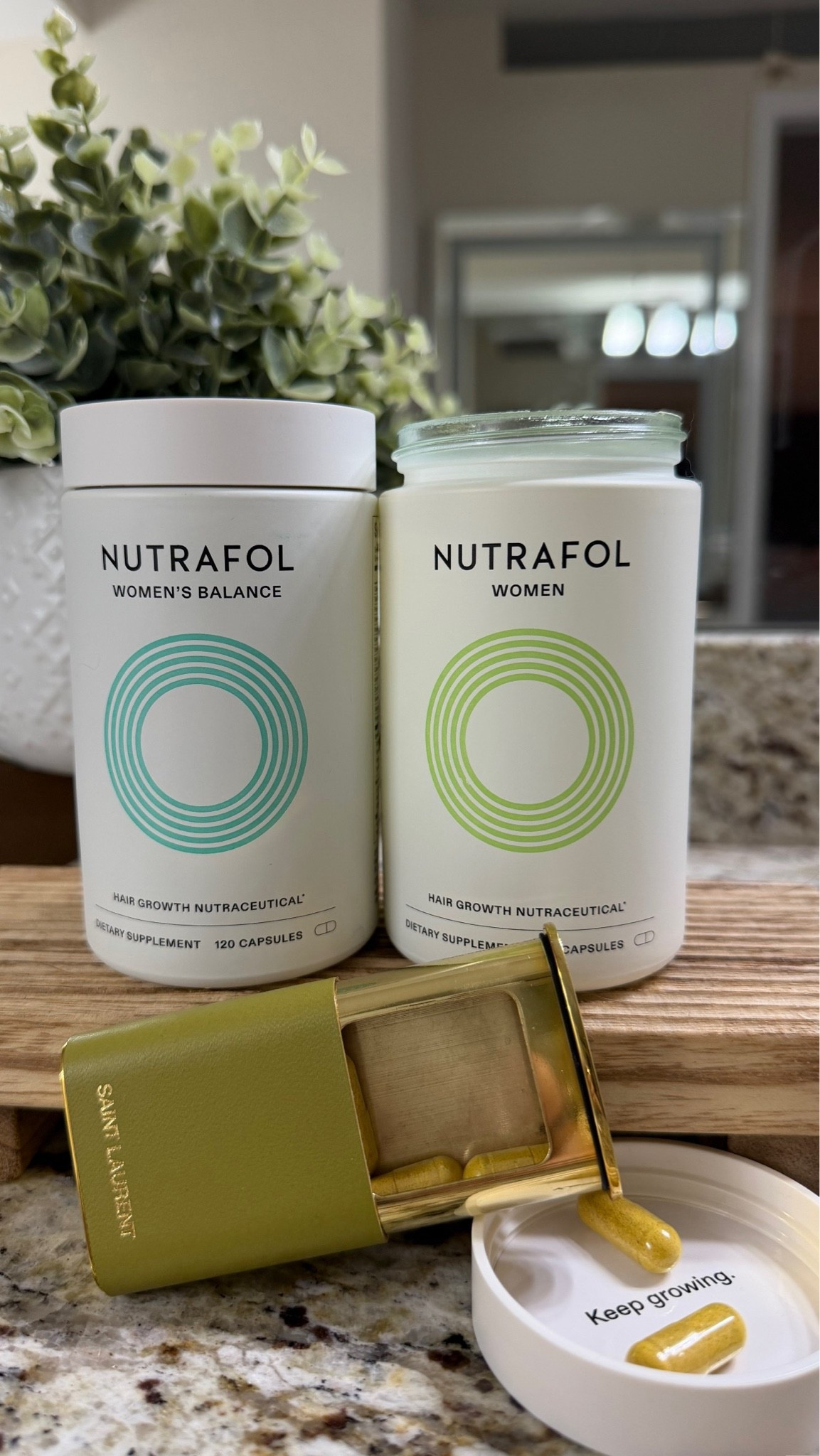 If I’m going to take all these supplements on my hair growth journey, I might as well make it chic. 💁🏼‍♀️ Enter: my Saint Laurent pill box. Because apparently even my supplements have expensive taste. 😂💚

A little excessive? Perhaps. Very me? Absolutely. Shop my chic little pill box below. ✨

#LTKselfcare #LTKOver40 #LTKdayinmylife