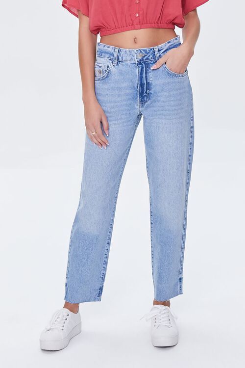 Raw-Cut Mom Jeans | Forever 21 (US)
