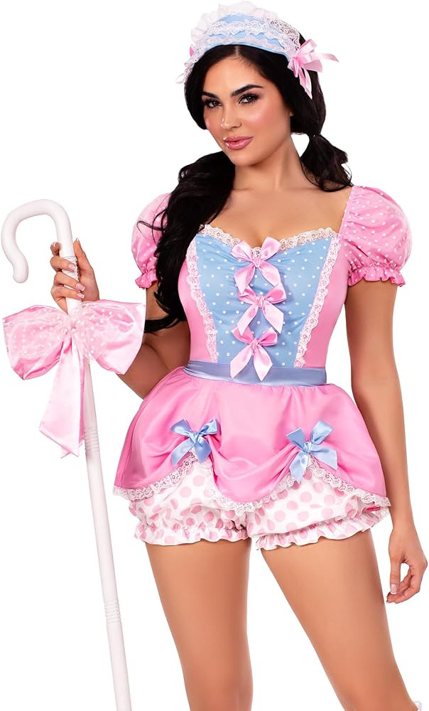 Leg Avenue Womens Bo Peep Sweetie Costume Includes Dotted Bloomer Romper With Bow Accents Pin-on ... | Amazon (US)