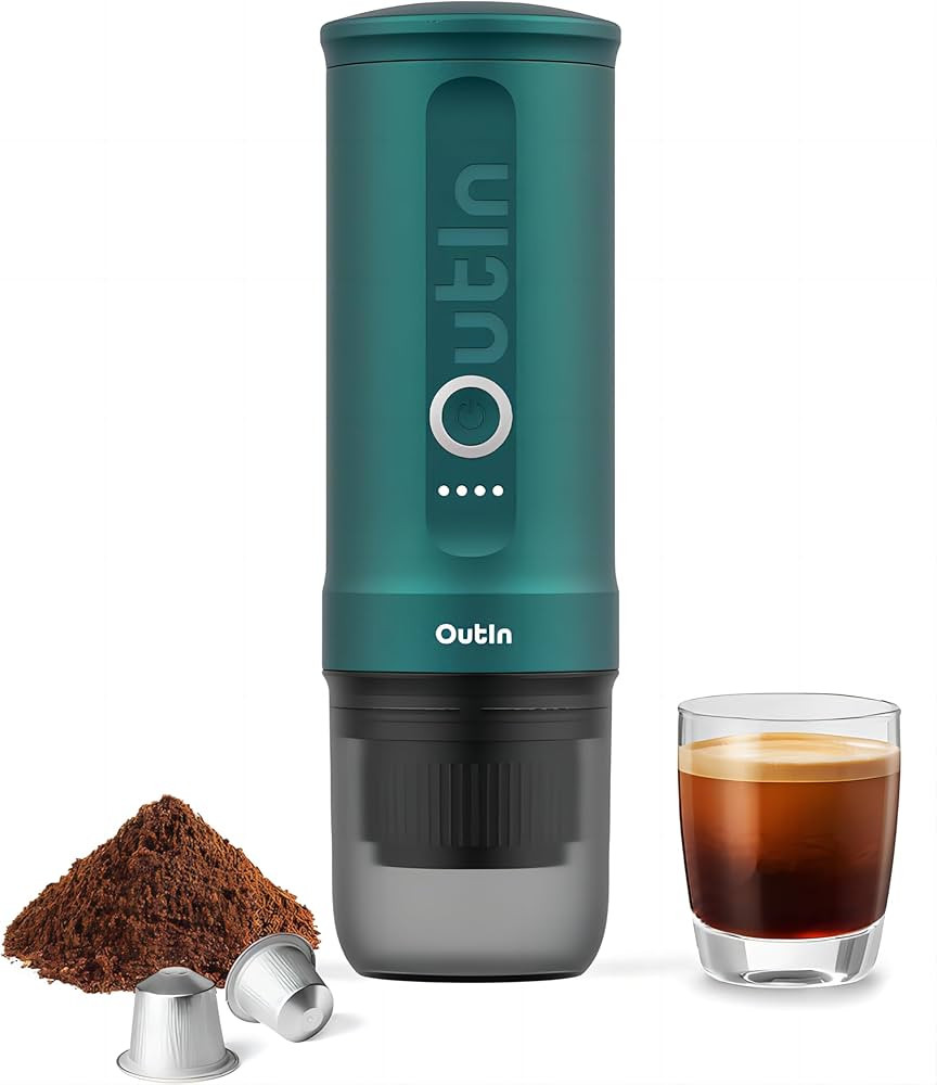 Outin Nano Portable Electric Espresso Machine, Travel Coffee Maker for Camping, Car Coffee Maker ... | Amazon (US)