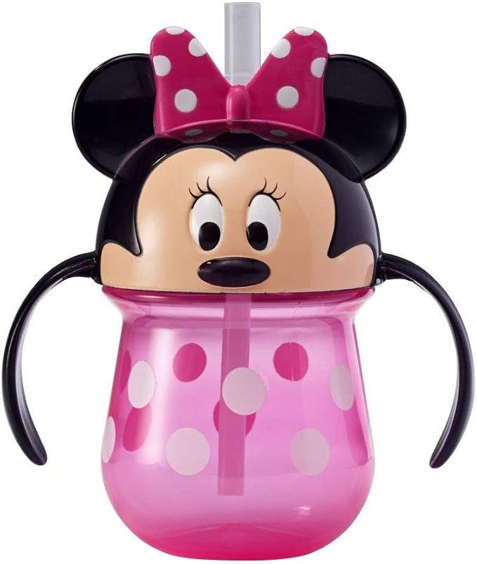 The First Years Disney Minnie Mouse Trainer Straw Cup - Disney Toddler Cups with Straw - 9 Months... | Amazon (US)