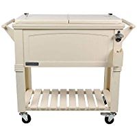Permasteel 80-Qt Patio Cooler for Outside | Outdoor Beverage Cooler Bar Cart, PS-A203 F1-CR, Rolling | Amazon (US)