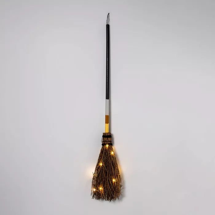 Harvest Broom with LED Lights Decorative Prop - Hyde &#38; EEK! Boutique&#8482; | Target