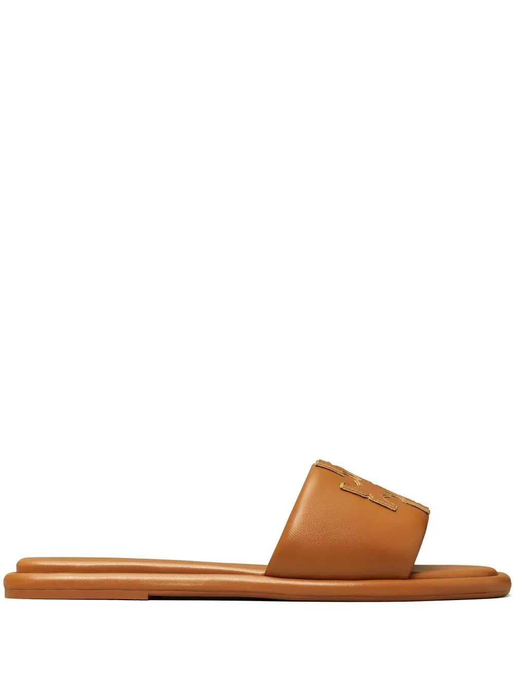 Tory Burch Double T Flat Sandals - Farfetch | Farfetch Global