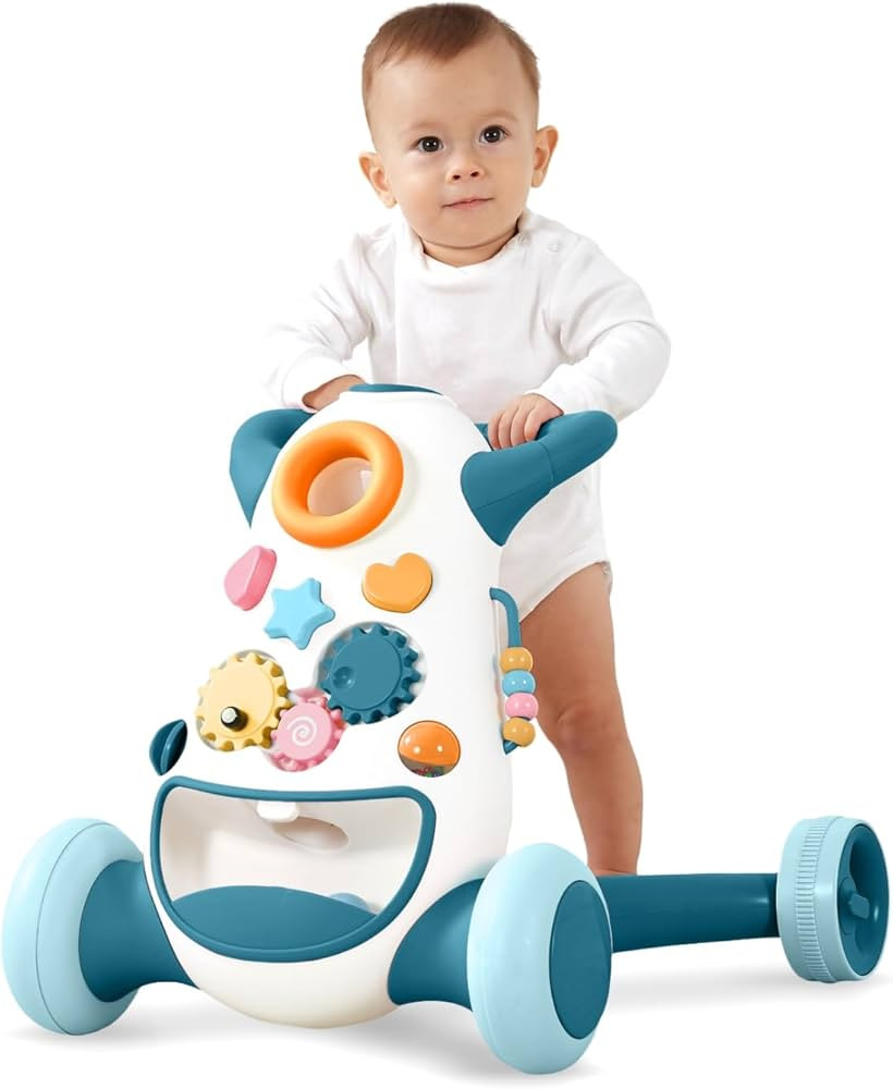KÜB Baby & Toddler Walker Push Toy, Interactive Sound & Light Effect Musical Montessori Activity... | Amazon (US)