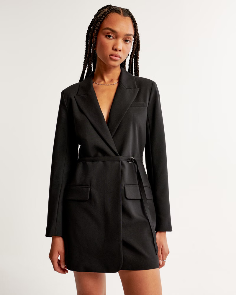 Side-Tie Blazer Mini Dress | Abercrombie & Fitch (US)