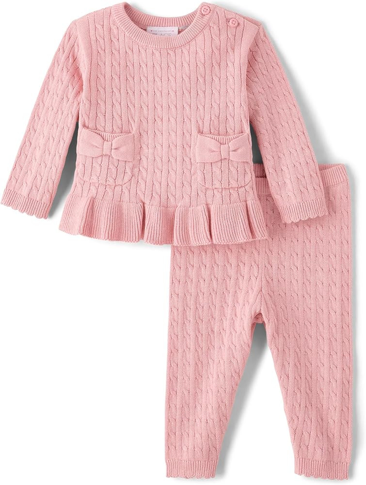 The Children's Place baby-girls And Newborn Long Sleeve Sweater and Pants, 2 Piece Playwear Set | Amazon (US)