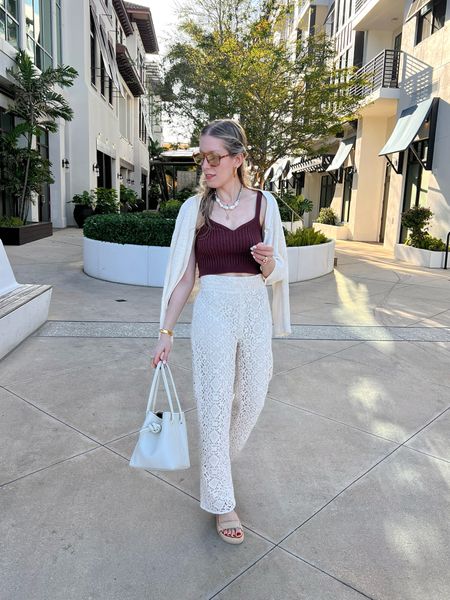 Vacation Liz 😎☀️

Lace will be trending for spring and this is my kind of lace. 😏

Top: Soluna

Pant: Sezane

Sandals: Dolce Vita

Sunnies: Machete 

Jewelry: Christina Caruso, Sequin Jewelry

Bag: Vasic



#LTKtravel #LTKstyletip #LTKSeasonal