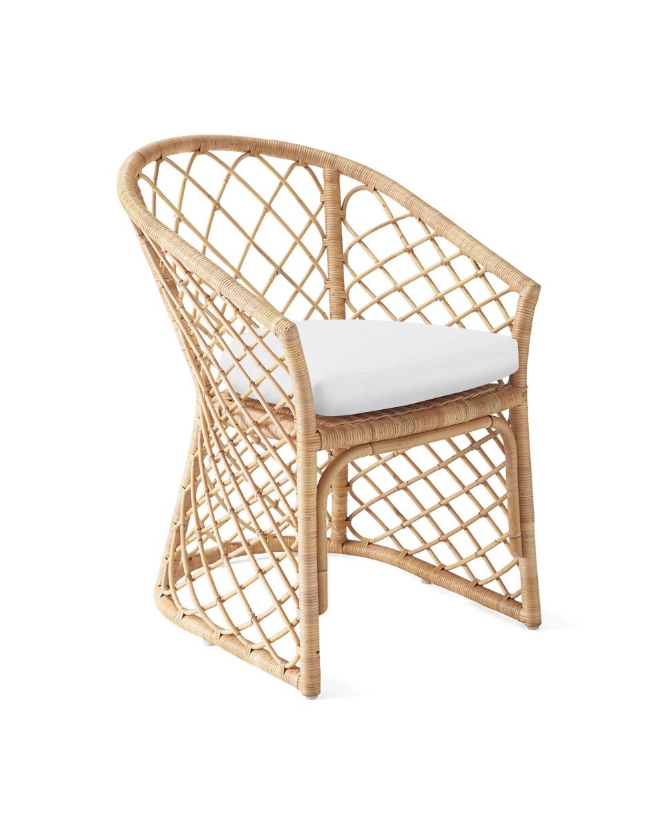 Avalon Rattan Dining Chair - Natural | Serena and Lily