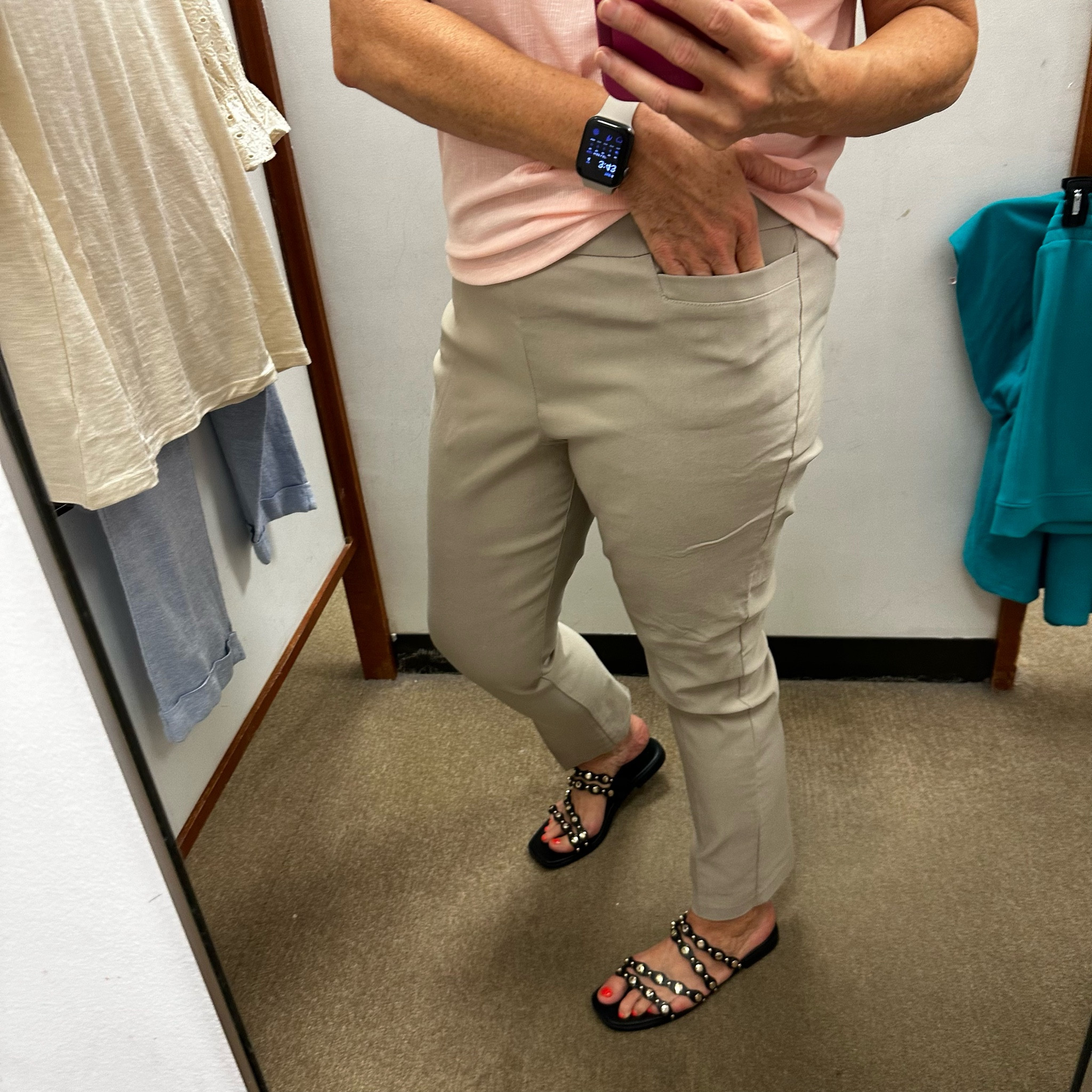 Let me introduce you to a must have workwear pant!!! These are the Kim Rogers Tummy Control Millennium…comfort waistband,hugs and flatters your hips, AND STRETCHES 👏👏👏 They have a flattering and stylish straight leg which never goes out of style.😎I recommend you size up one size.  
✨Sizes 6-18
🌸Short and average length… I’m in the average length 
🎊Cropped  pants also available
🌻Many color options 


#LTKStyleTip #LTKSeasonal #LTKWorkwear
