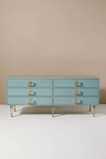 Lacquered Regency Six-Drawer Dresser | Anthropologie (US)