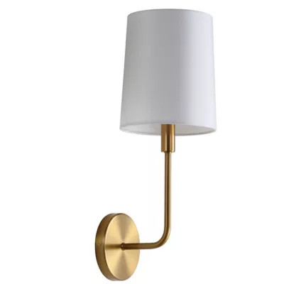 Safavieh Jaxson 1-Light Wall Mount Wall Sconce in Brass/Gold | Bed Bath & Beyond | Bed Bath & Beyond