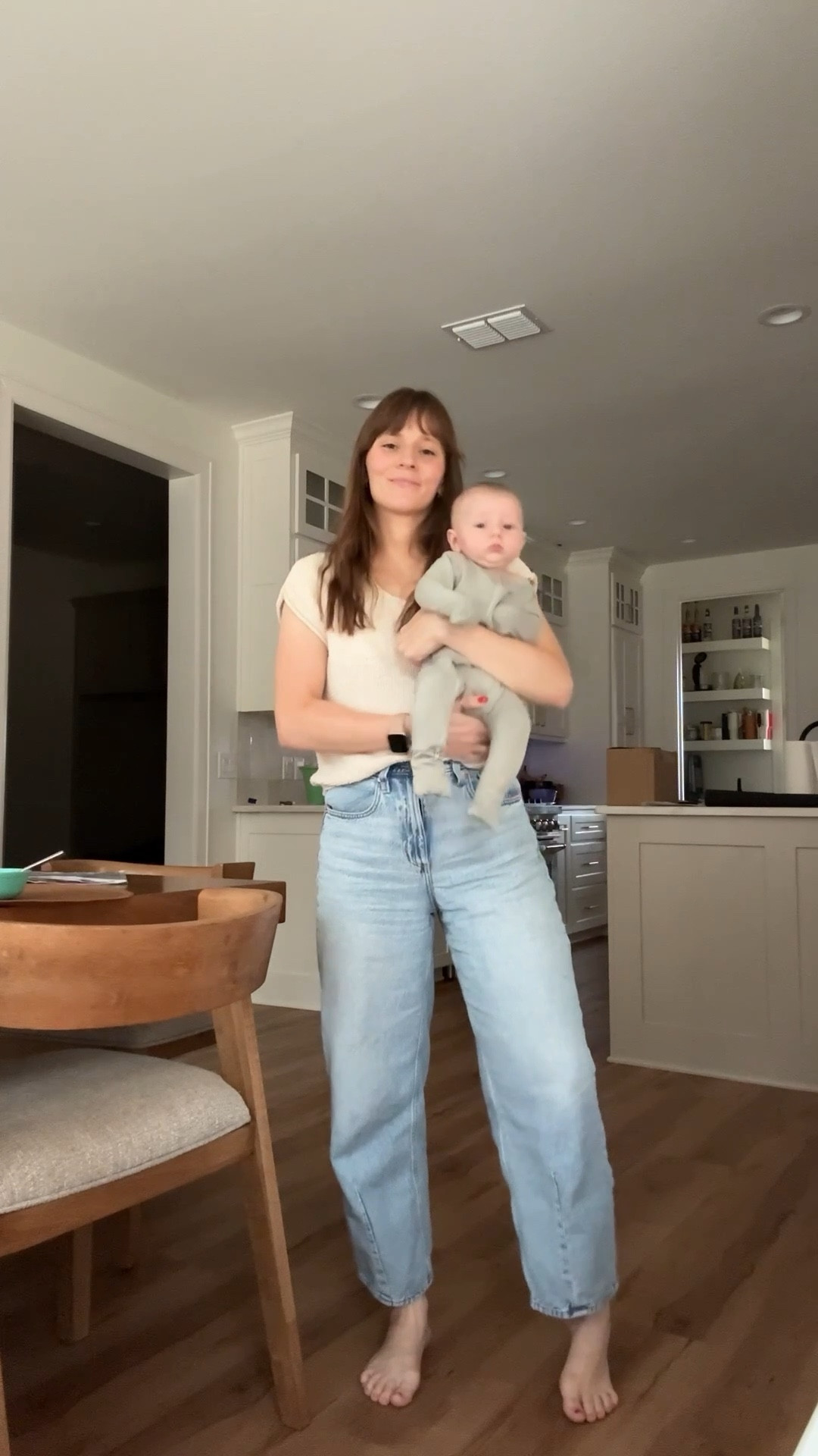 Light wash barrel jeans from @Target true to size- size up if in between sizes 

#LTKBeauty #LTKmomlife #LTKgrwm