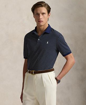 Men's Classic-Fit Print Soft Cotton Polo Shirt | Macy's