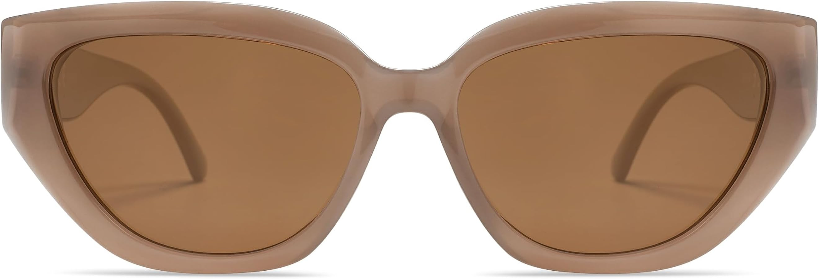 SOJOS Trendy Cute Cat Eye Polarized Sunglasses for Women Fashion Cateye Womens Sunnies SJ2237 | Amazon (US)