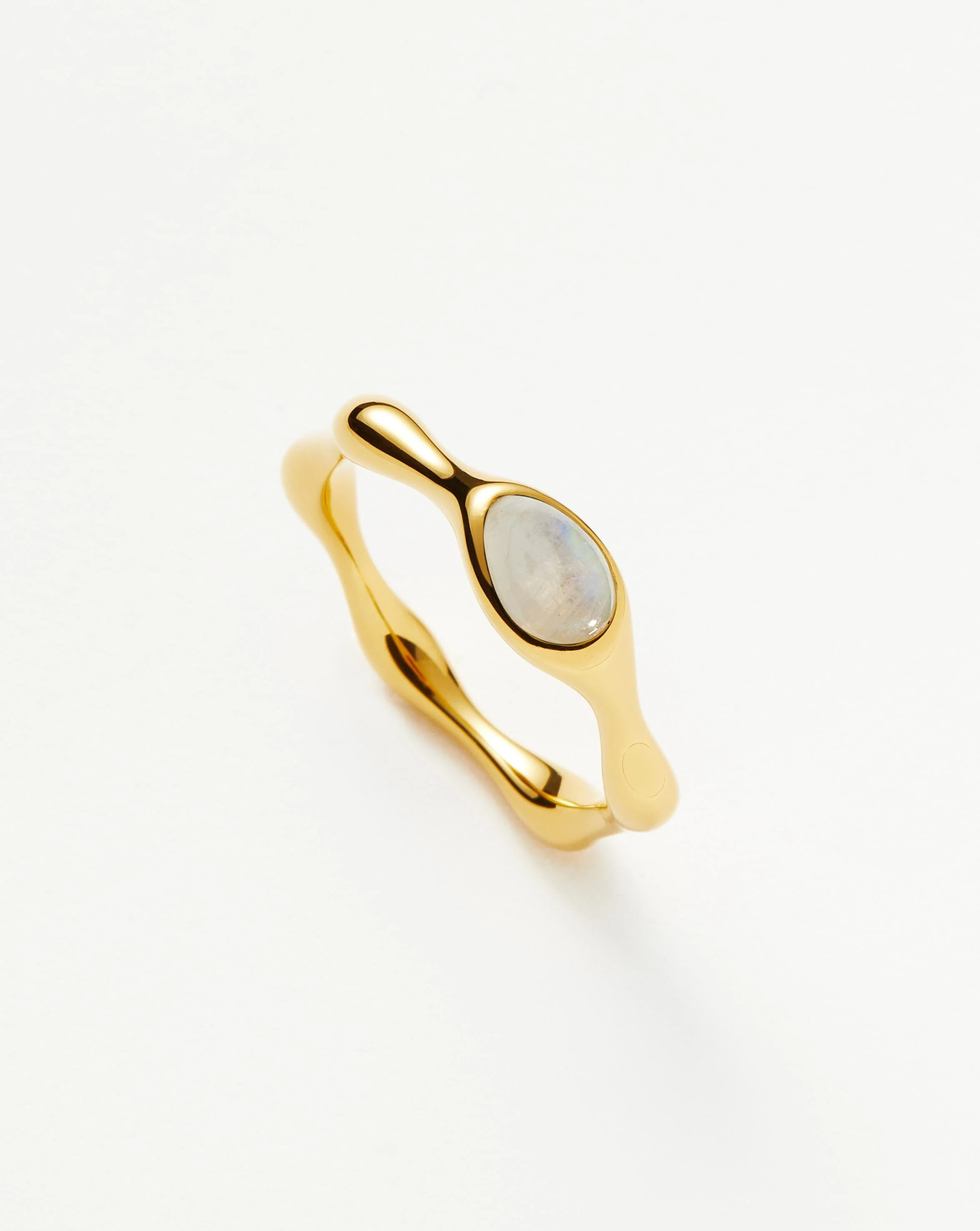 Magma Gemstone Stacking Ring | 18ct Recycled Gold Vermeil on Recycled Sterling Silver Rings | Missoma UK