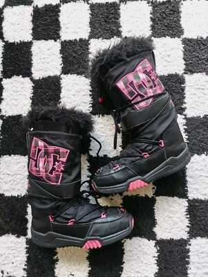 DC CHALET SNOW BOOTS FUR DC SNOW BOOTS - RARE PINK DC SHOES CHALET BOOTS  | eBay | eBay US