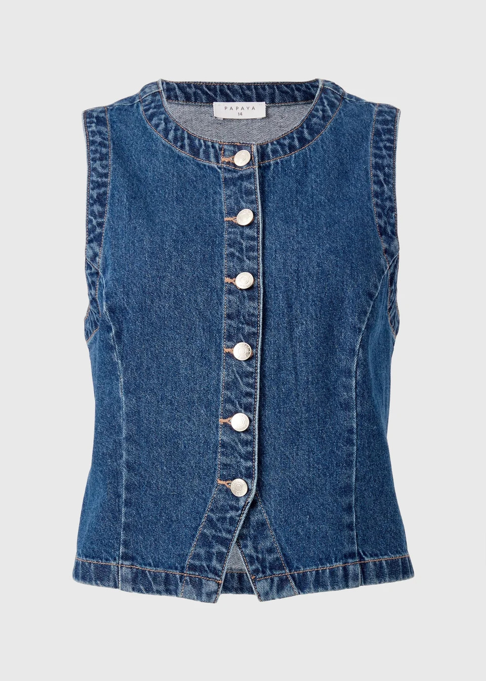 Darkwash Denim Waistcoat | Matalan (UK)