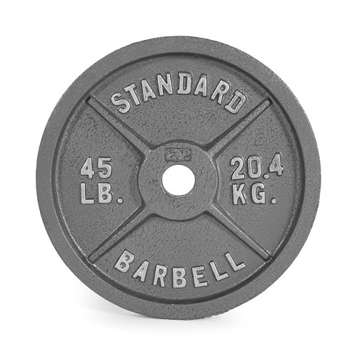 CAP Barbell 45 lb Gray Olympic Weight Plate, Single | Amazon (US)