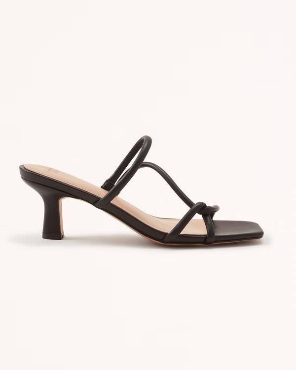 Twist-Strap Heeled Sandal | Abercrombie & Fitch (US)