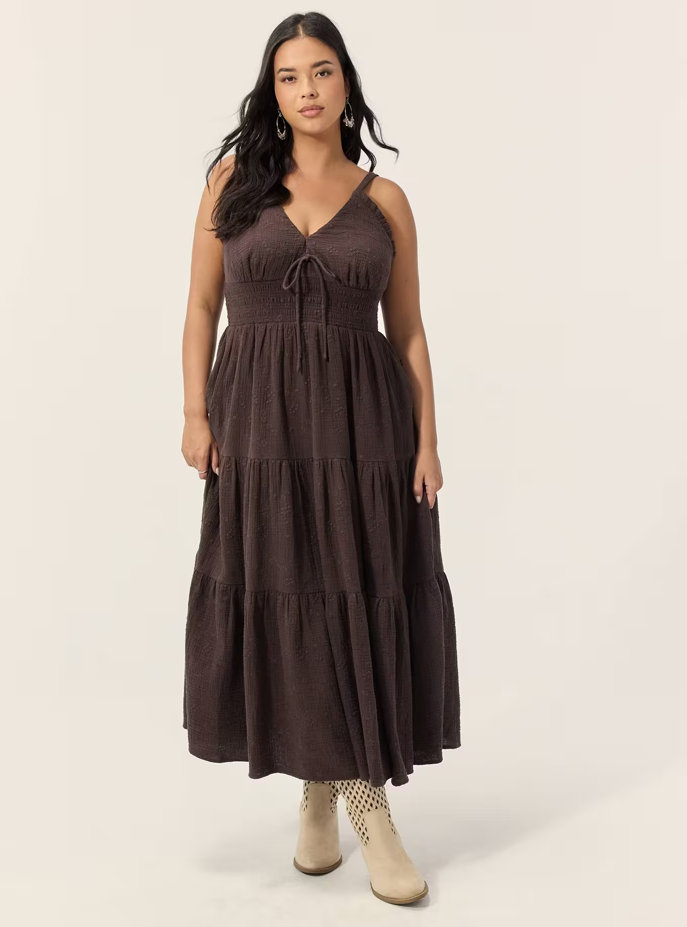 Festi Tiered Midi Dress | Torrid (US & Canada)