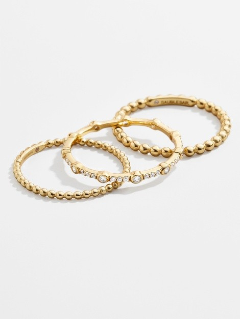 Melanie 18K Gold Ring Set | BaubleBar (US)