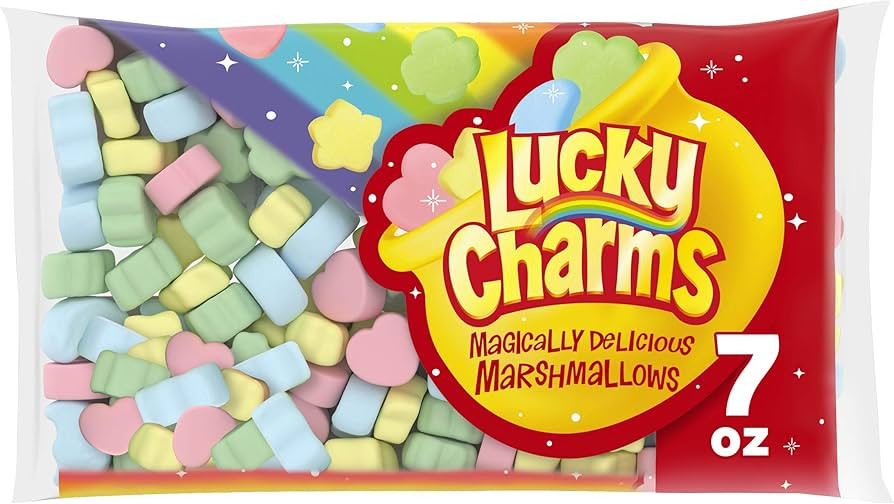 Jet-Puffed Lucky Charms Magically Delicious Marshmallows, 7 oz. Bag | Amazon (US)