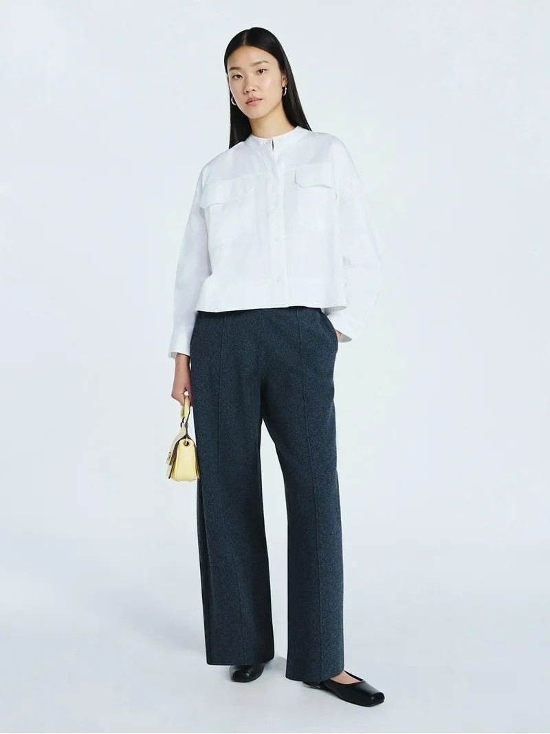 Scoop Women's Sweater Knit Barrel Pants, Sizes XS-XXL | Walmart (US)