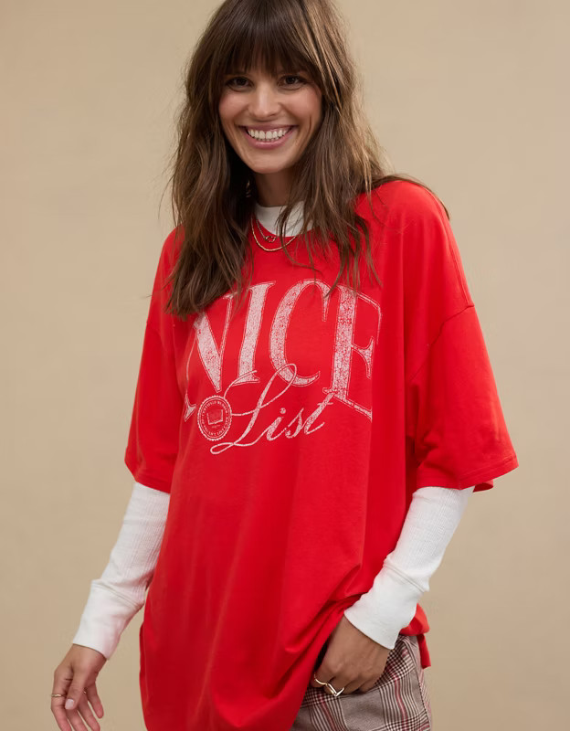 Aerie Sleep Happens Night Tee | American Eagle Outfitters (US & CA)