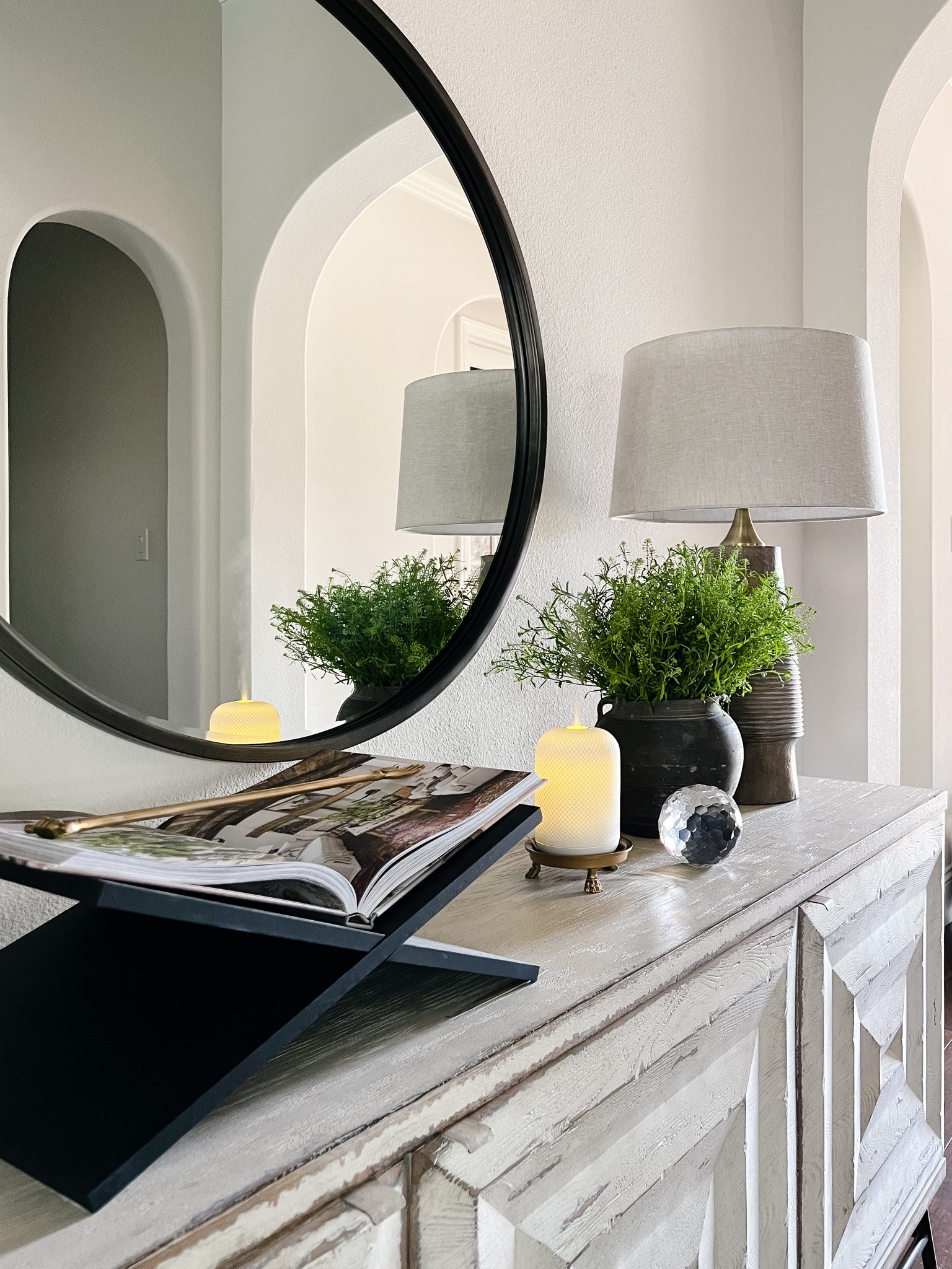 Added some pieces from Alice Lane Home Collection our entry table for a fresh look

#LTKunder50 #LTKhome #LTKFind