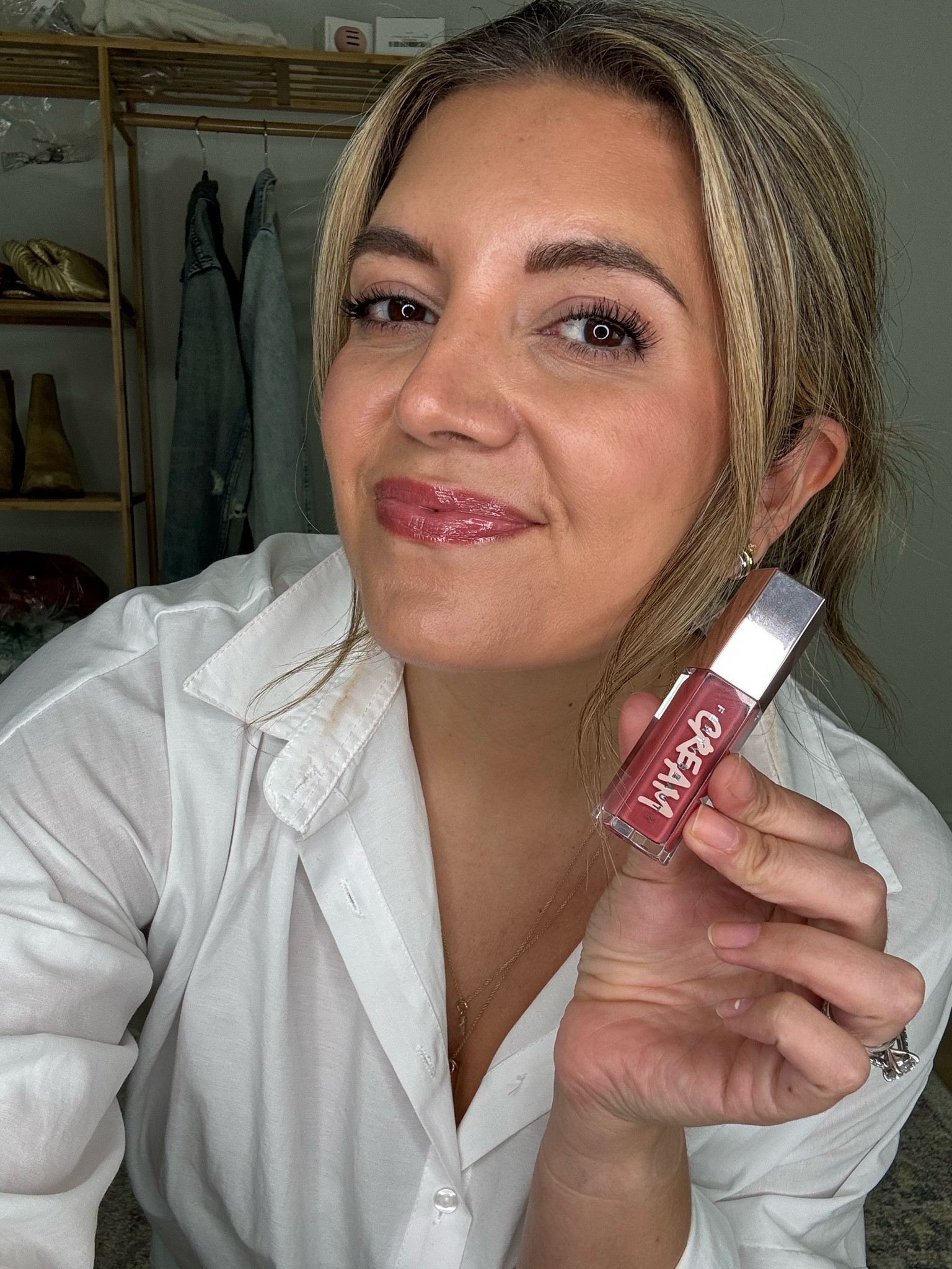 Current favorite lip gloss! Color is fenty glow 

#LTKfindsunder50 #LTKbeauty