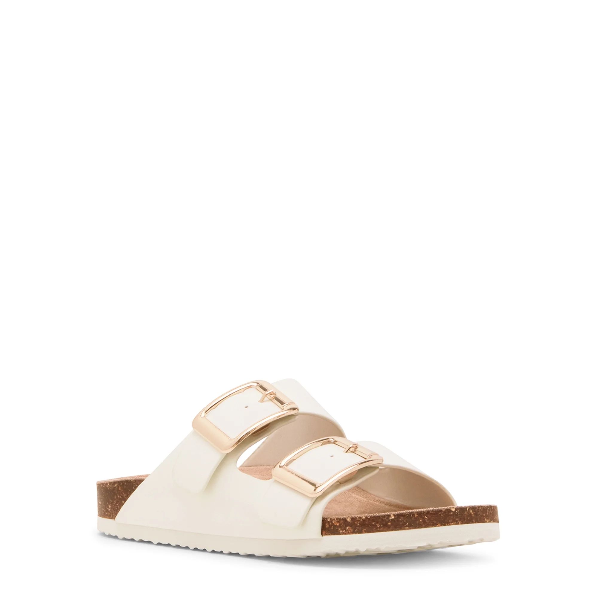 Madden Girl Women's Bodie Two Strap Flat Footbed Sandal - Walmart.com | Walmart (US)