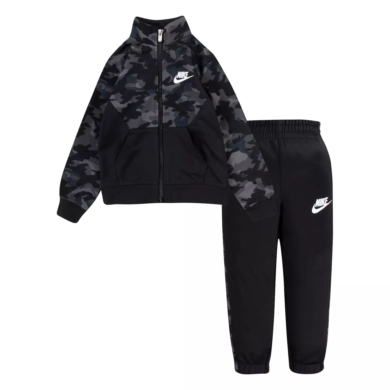Toddler Boy Nike Camo Tricot Zip Hoodie & Pants Set, Toddler Boy's, Size: 4T, Grey | Kohl's