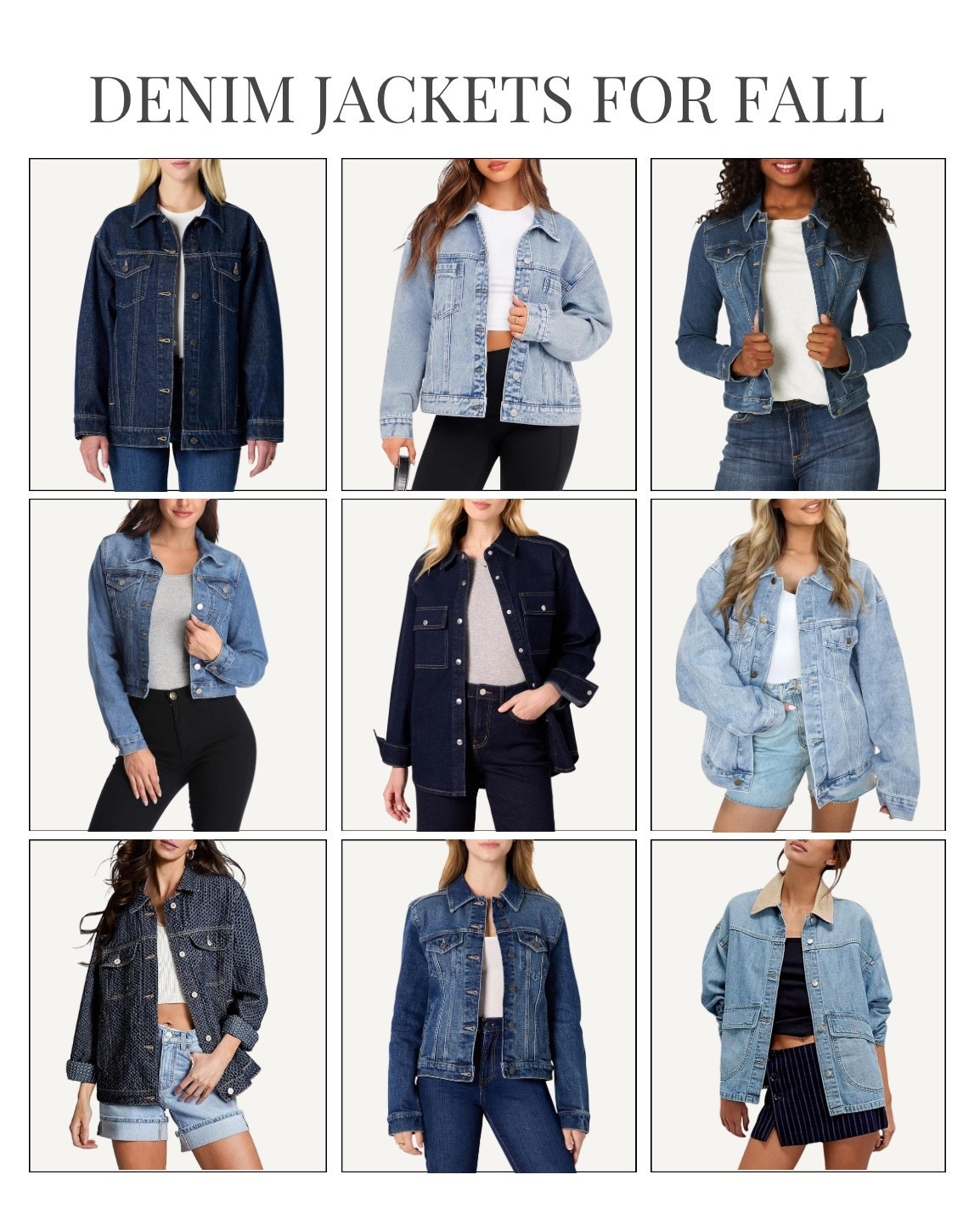 Denim Jacket for fall

#LTKSeasonal #LTKStyleTip #LTKFindsUnder100
