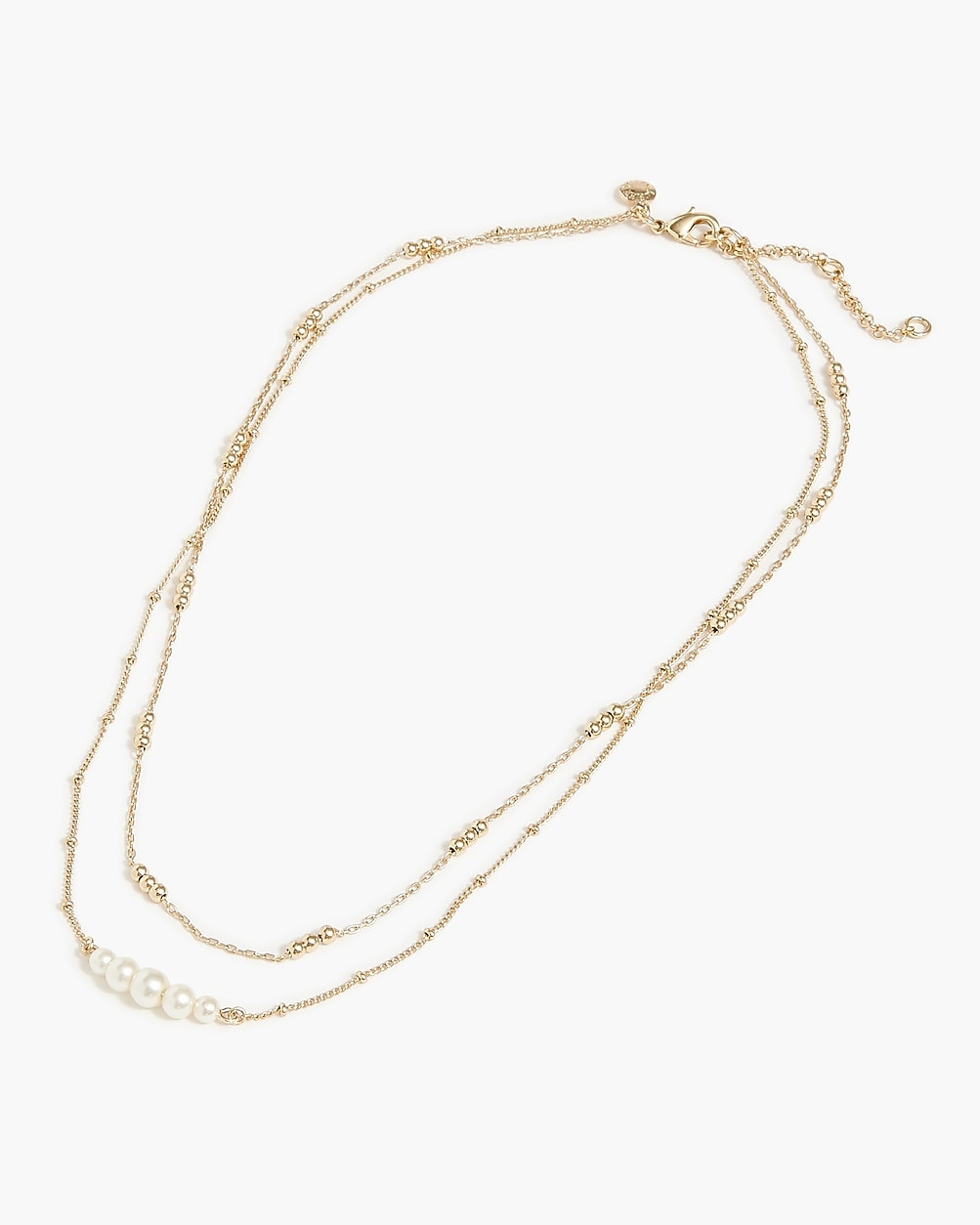 Beaded pearl layering necklace | J.Crew Factory