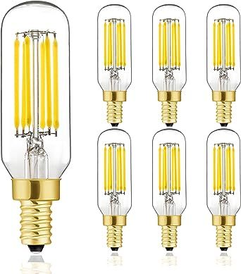 T6 LED Bulb, 60W Candelabra Dimmable Chandelier Light Bulbs 4000K Daylight White Clear 600lm 6W E... | Amazon (US)