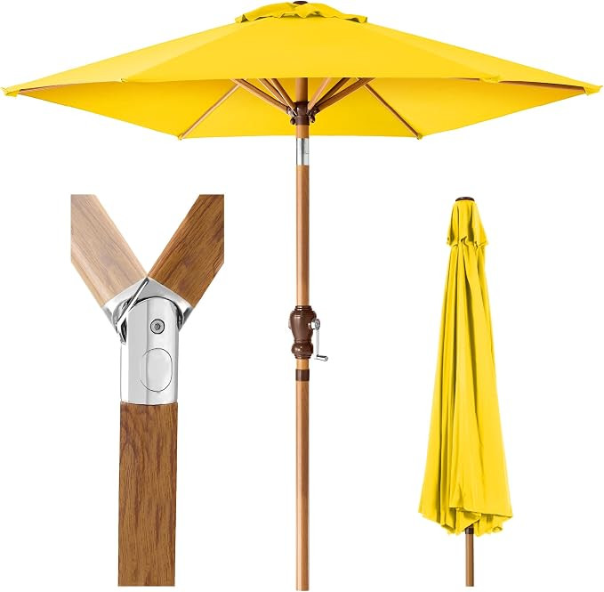 Best Choice Products 10ft Market Umbrella, Outdoor Sun Shade for Backyard, Deck, Poolside, Table ... | Amazon (US)