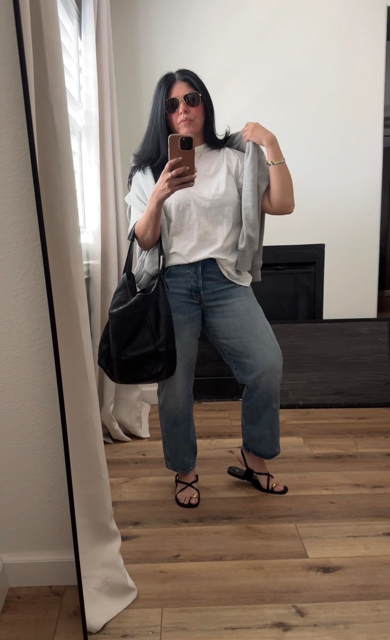 OOTD //: large in the t-shirt and sweater. I’m wearing a 10 in the jeans 



#LTKmomlife #LTKgrwm #LTKootd