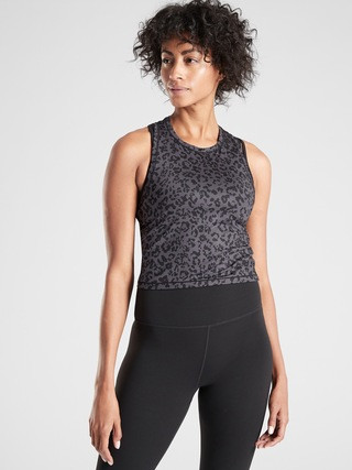 Shanti Crop Leopard Tank | Athleta | Athleta