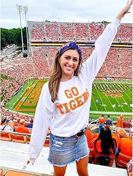 YAHPERN Game Day Headband, Crystal Pearl Knotted Headband for Women, Sports Hair Accessories (Blu... | Amazon (US)