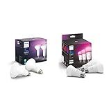 Philips Hue 548586 Smart Light BR30 Bulb, 2 Pack, White and Color Ambiance, 2 Count & White and Colo | Amazon (US)