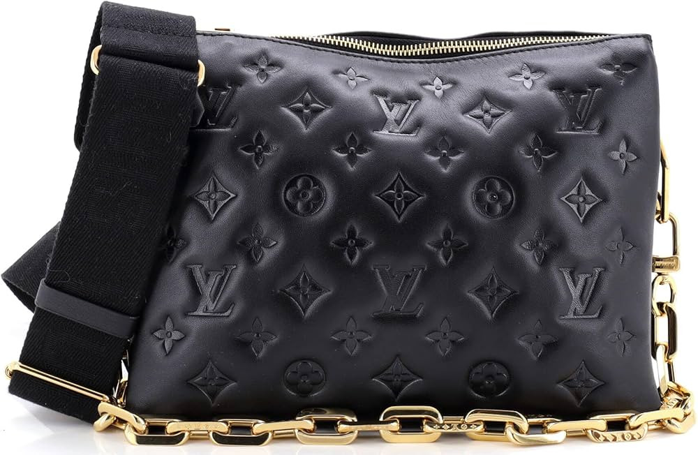 Amazon.com: Louis Vuitton, Pre-Loved Coussin Bag Monogram Embossed Lambskin PM, Black : Amazon Lu... | Amazon (US)