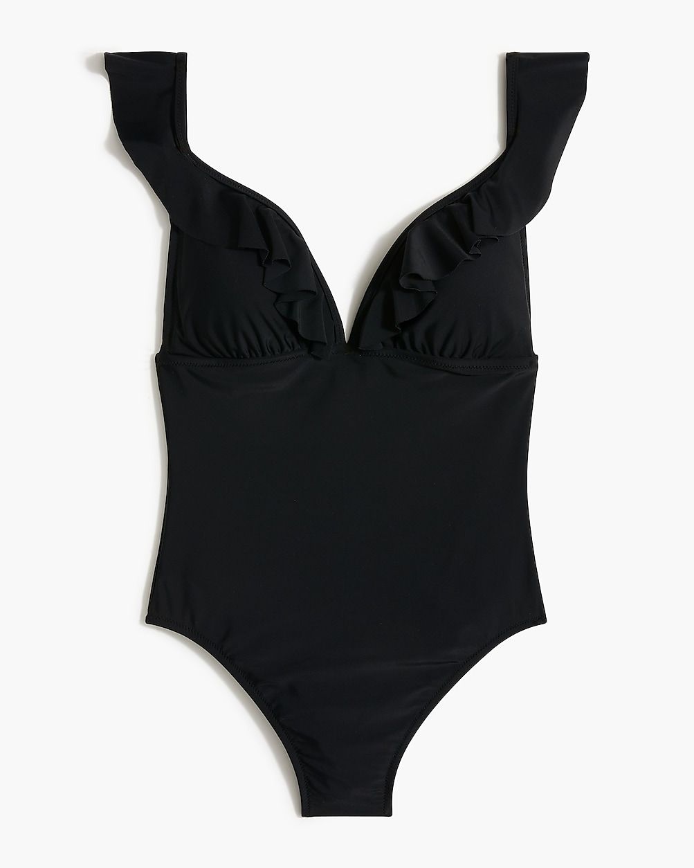 ruched-ruffle-one-piece-swimsuit-curated-on-ltk